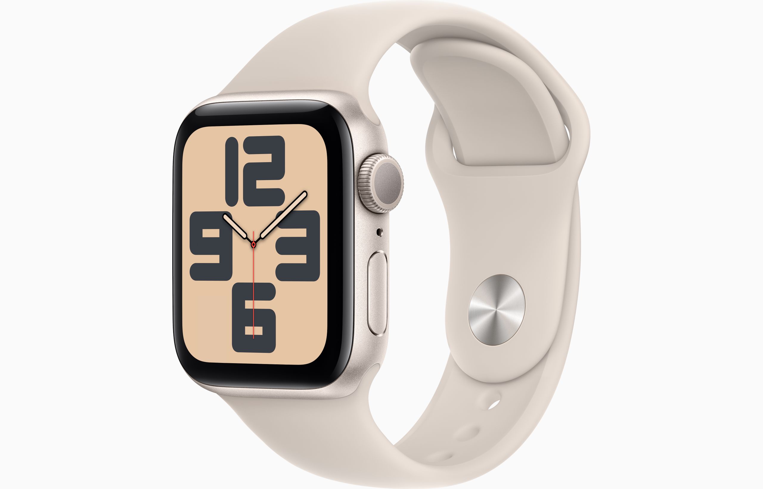 Apple Watch SE(2gen) GPS 44mm Starlight Alu Case w Starlight Sport Band M/L