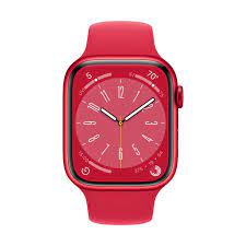 Apple Watch S8 GPS 45mm Red Aluminium Case with Red Sport Band - Regular