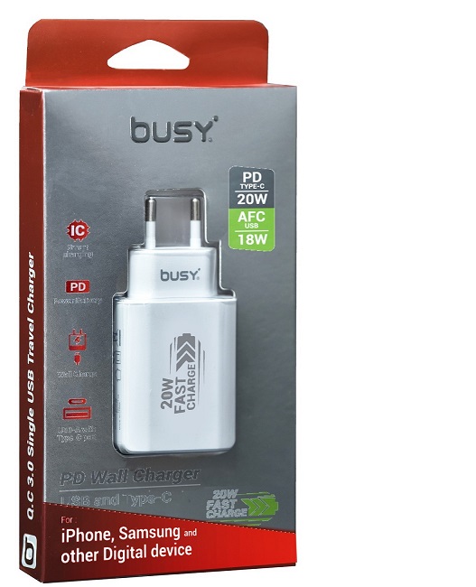 BUSY USB PD&USB ПОЛНАЧ 38W