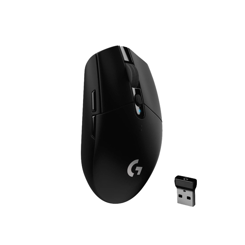 Logitech G304 Lightspeed Wireless Gaming Mouse 6 Programmable Keys 12000DPI Support USB Interface Windows/Mac OS- Black