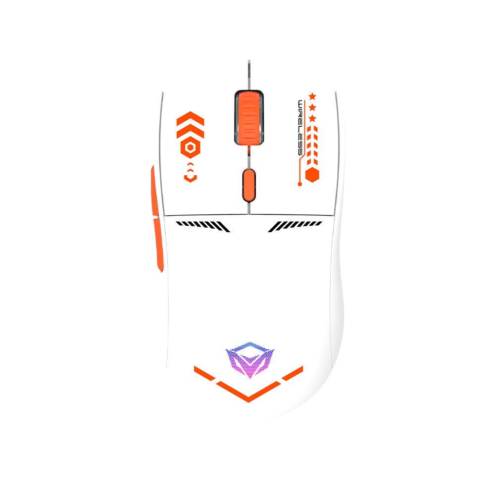 Meetion Mouse R571 Whte & ORANGE