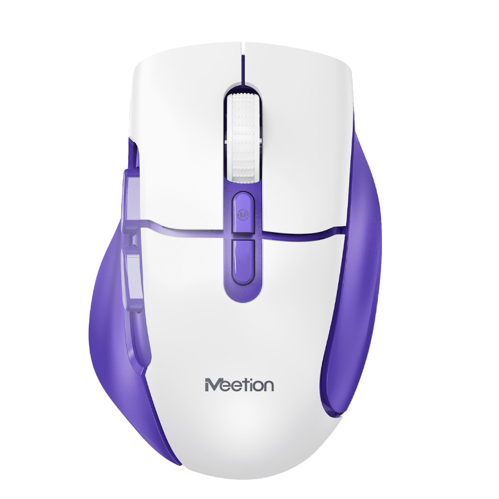 Meetion Mouse R571 Whte & PURPLE