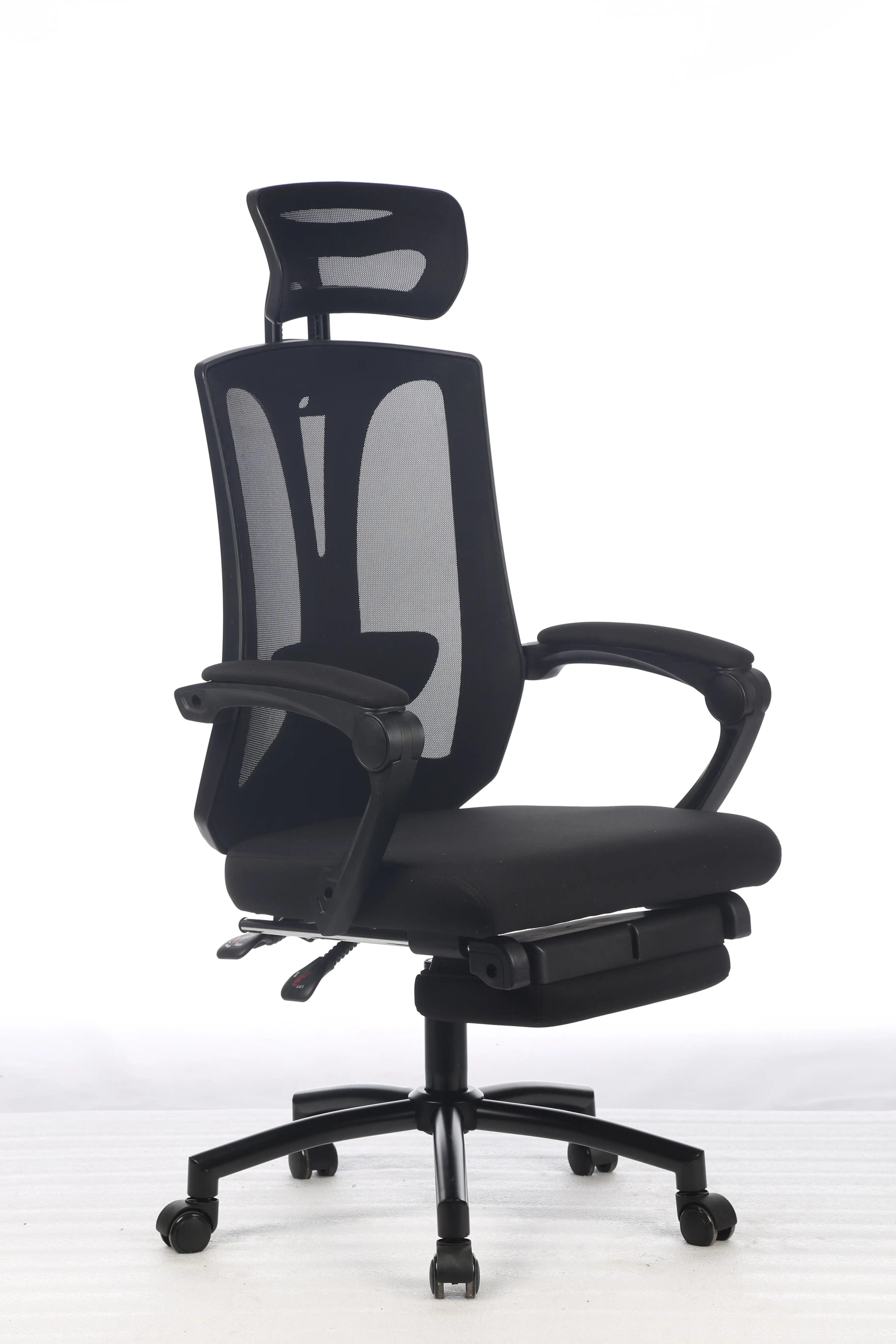 Office model mesh chair with headrest ( BLACK )