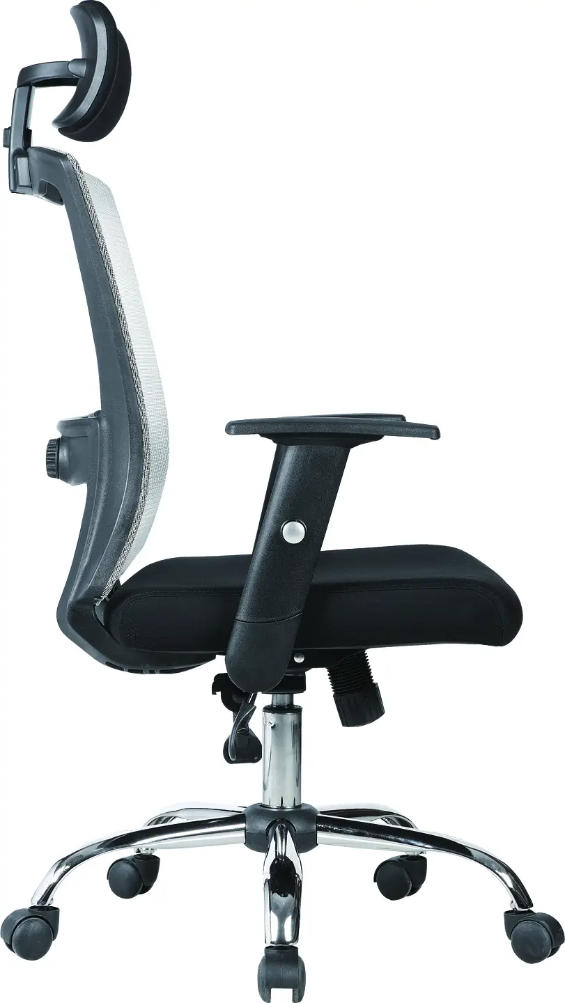 Office chair CONFERENCE with headrest ( BLACK )