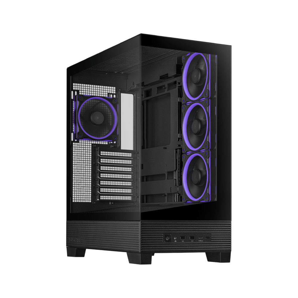 ASUS A31 Plus TG ARGB Black ATX PC Case