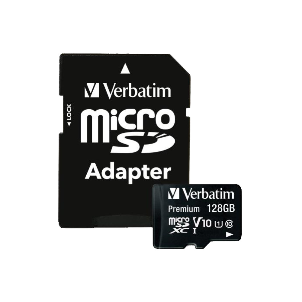 VERBATIM MICRO SDXC 128GB PREMIUM INC.ADAPTER CLASS 10