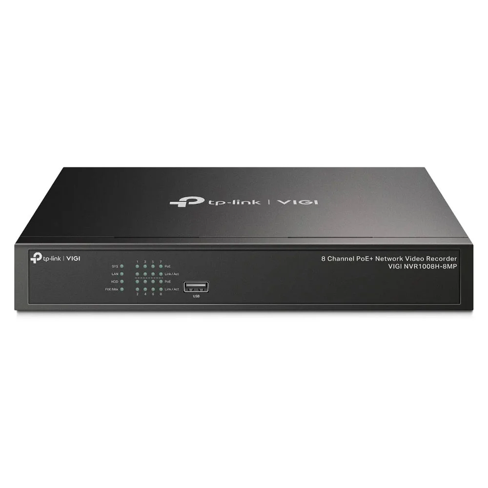 VIGI NVR1008H-8MP 8 Channel PoE Network Video Recorder