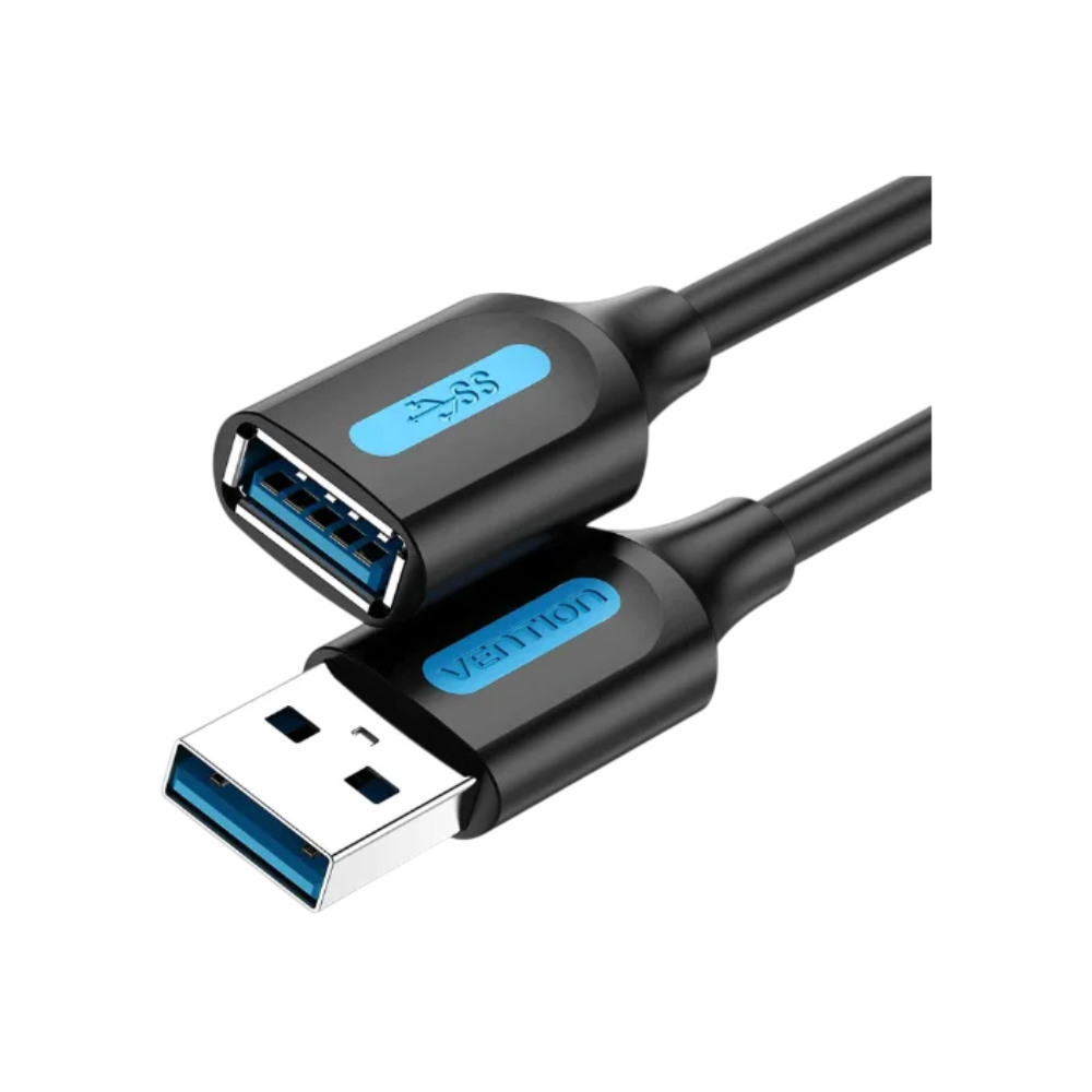 VENTION USB 3.0 A Male to A Female Extension Cable 3M black PVC Type