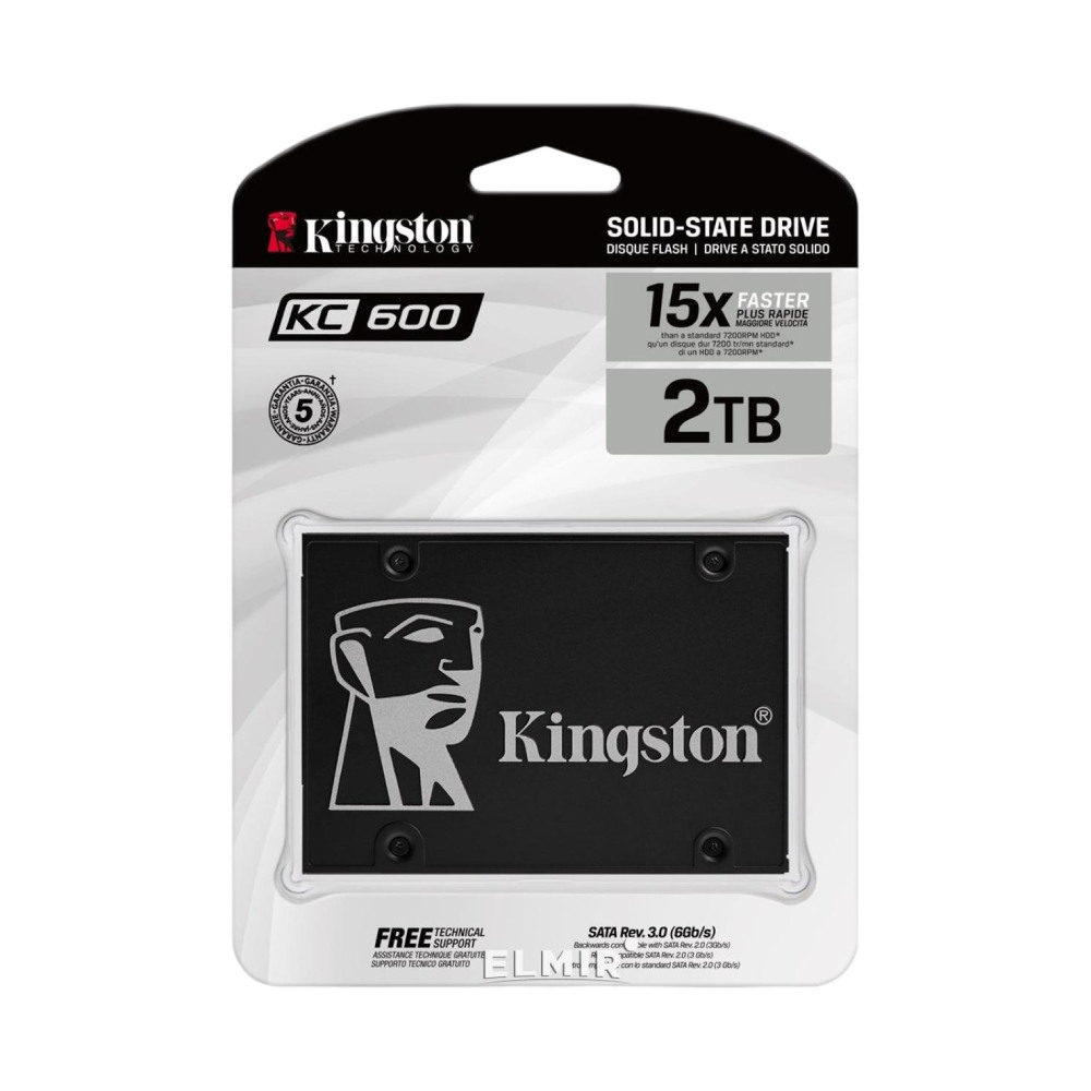 Kingston 2048GB KC600 SATA 3 2.5" SSD