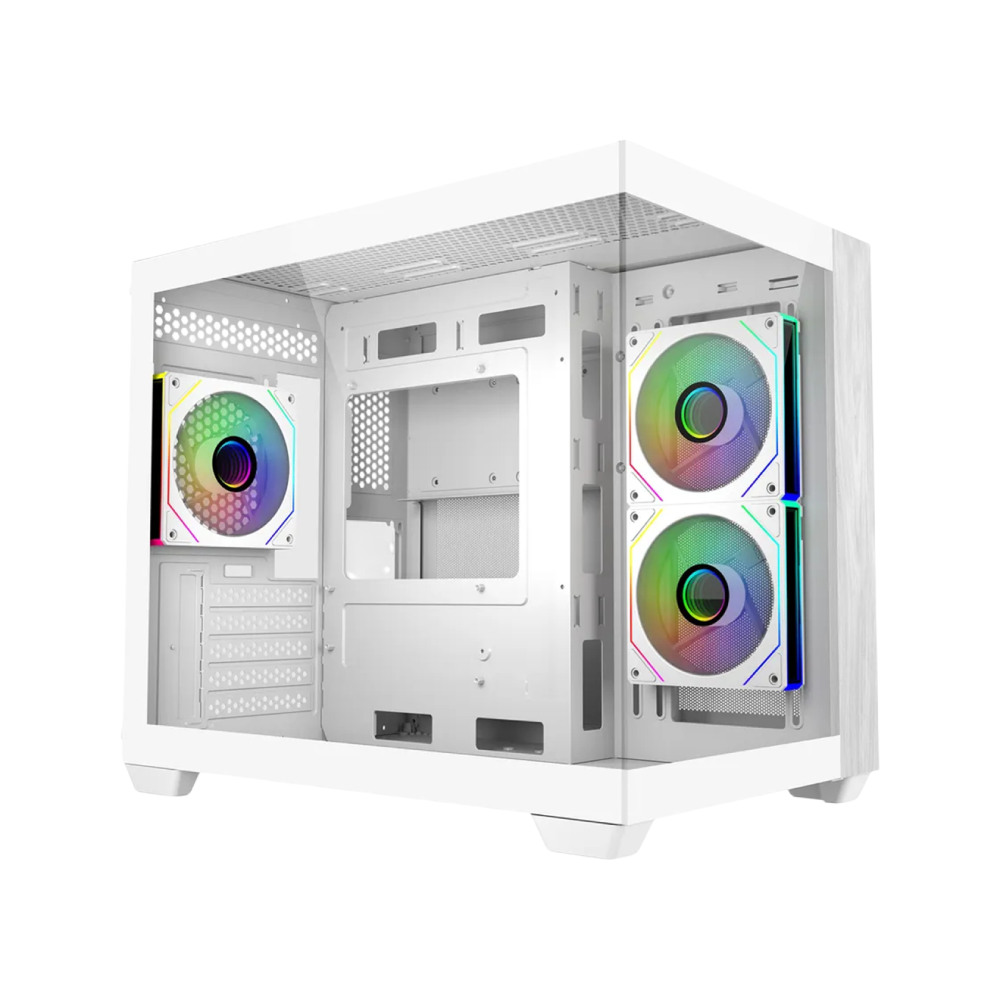 Cooler Master Elite 481 Wood Computer Case- White