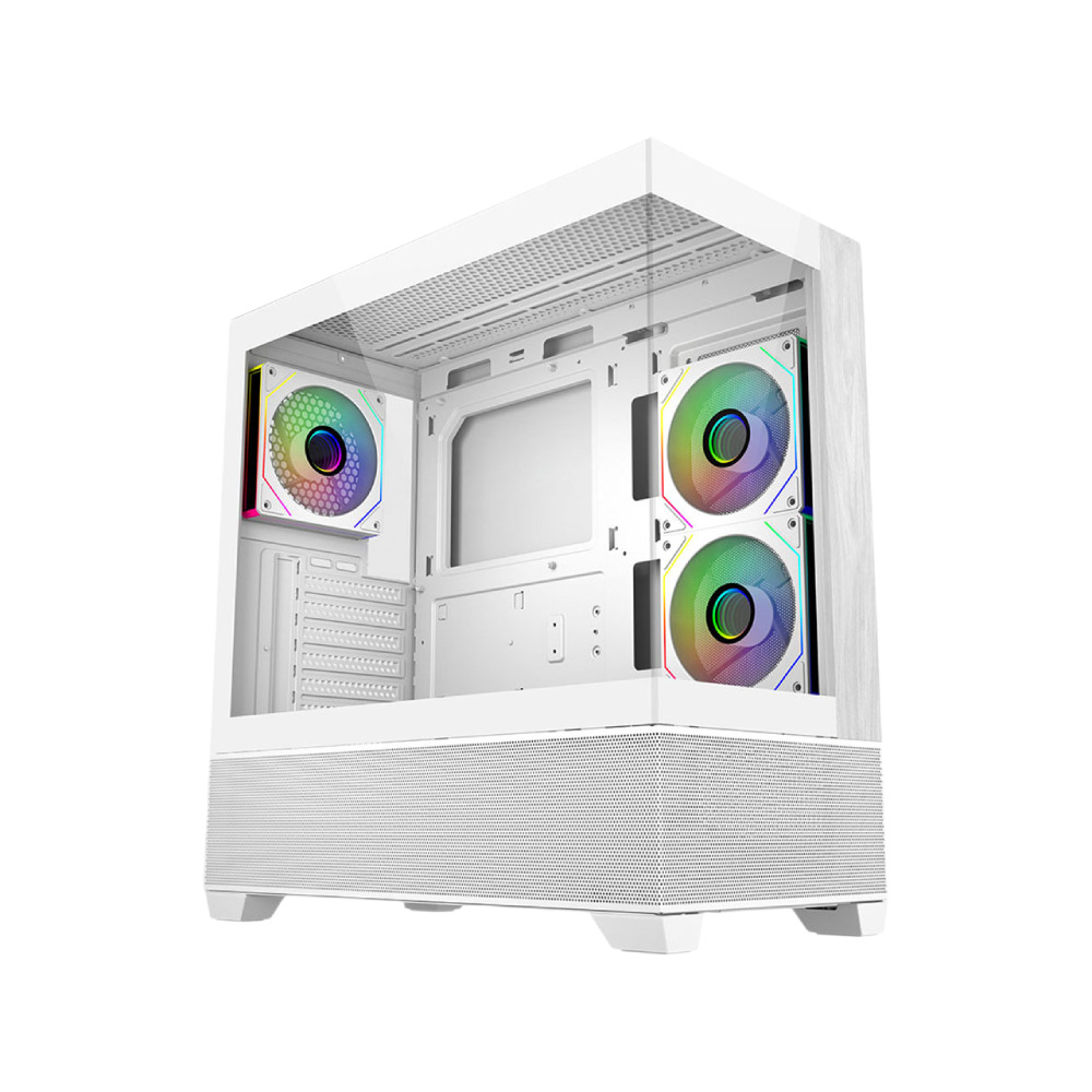 Cooler Master Elite 690 Wood Computer Case- White