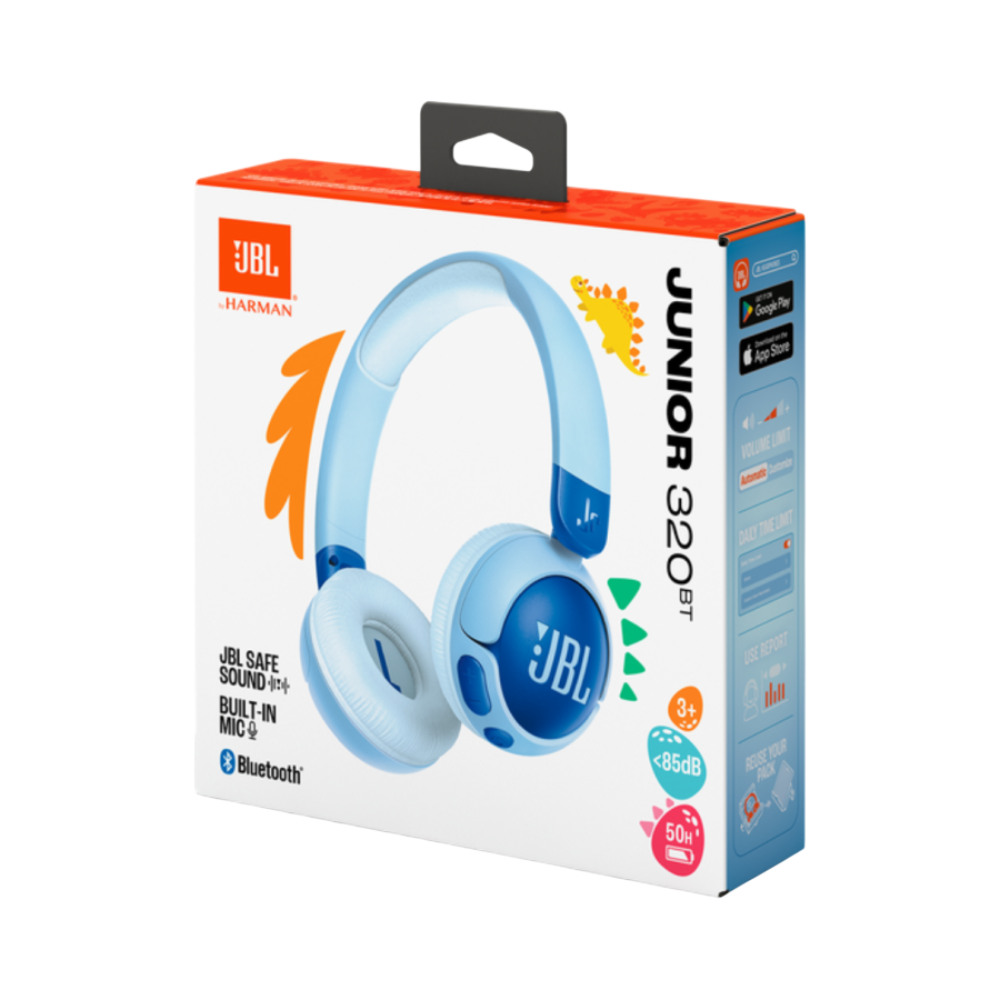 JBL JR320BT Bluetooth Blue Kids Headphones