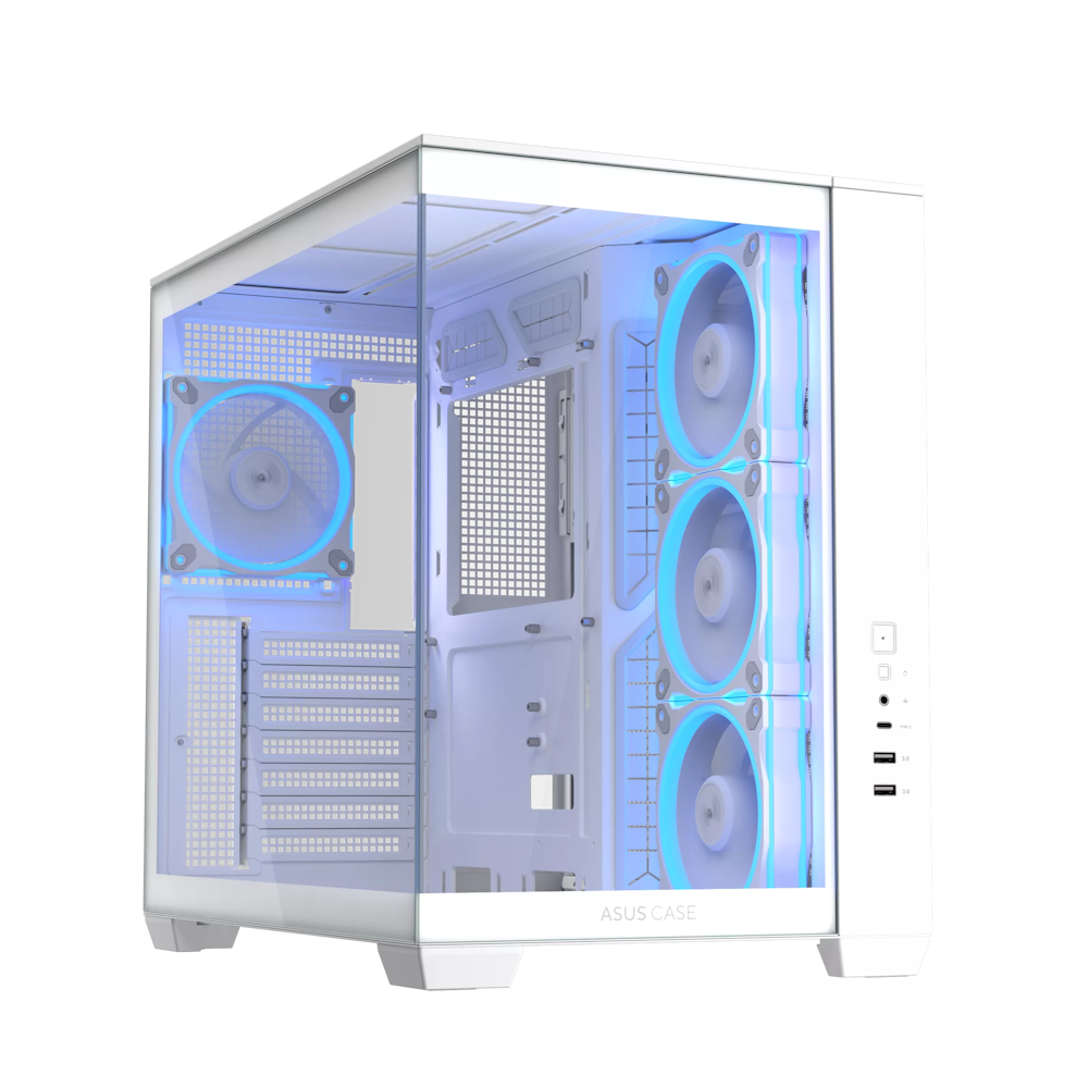 ASUS A32 Plus TG ARGB White ATX PC Case