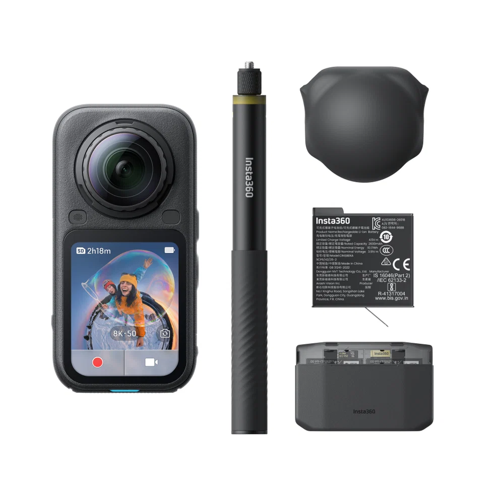Action Camera Insta360 X6 Essentials Bundle Midnight Black