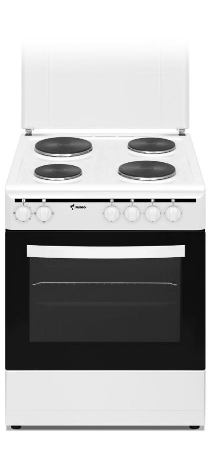Шпорет FUEGO FGFSF 6040 W, 4рингли, 56L
