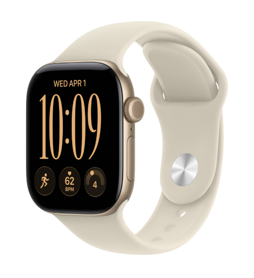 Ваучер преднарачка - Apple Watch Series 12 GPS 42mm Light Gold Aluminium Case with Sand Sport Band - S/M